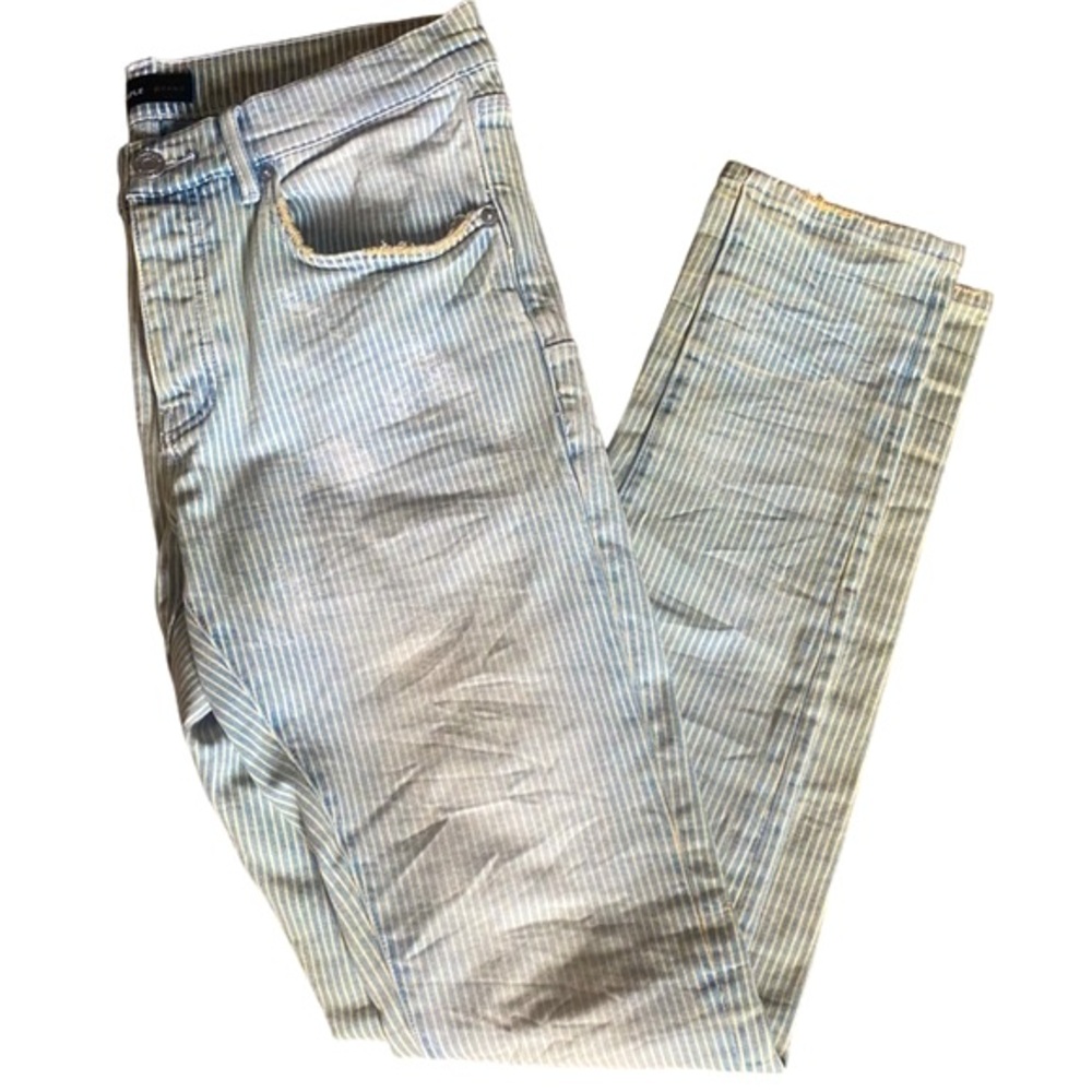 PURPLE BRAND Hickory Stripe Vintage P002 Light Indigo Blowout Men’s Size 32